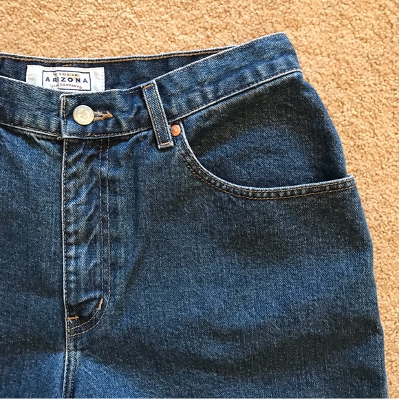 Arizona High Waist Denim Shorts Womens Size 11 Blue Vintage y2k - Picture 6 of 13